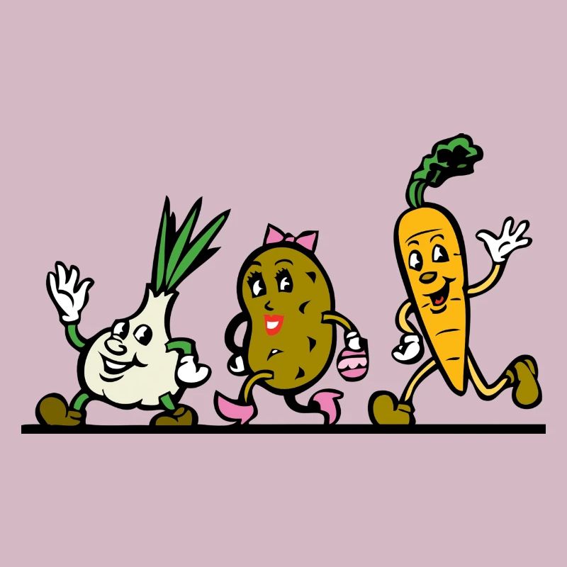 Vegetables in mops