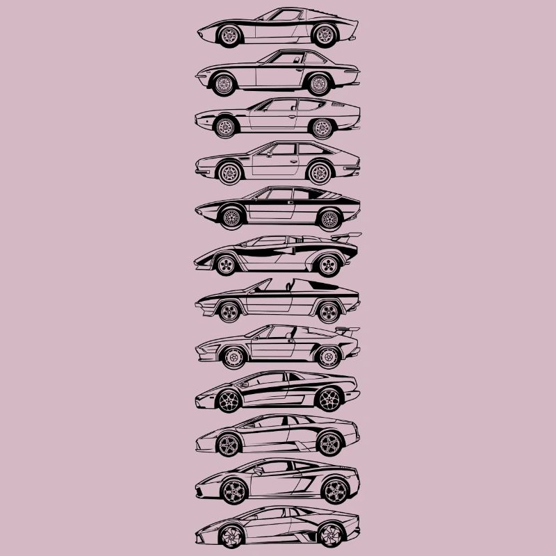 Evolution Schwarzer Lambo