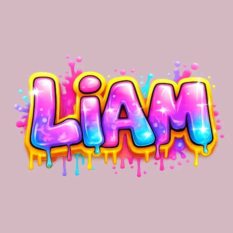 LIAM GRAFFITI NAME FOR PERFECT GIFT PRINTABLE 