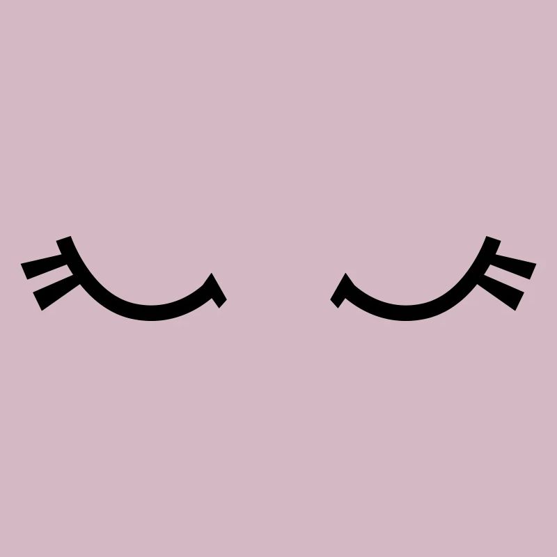 sleepy eyes with cute eyelashes