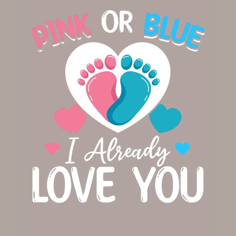 Rosa oder Blau Ich liebe dich schon Neugeborenes