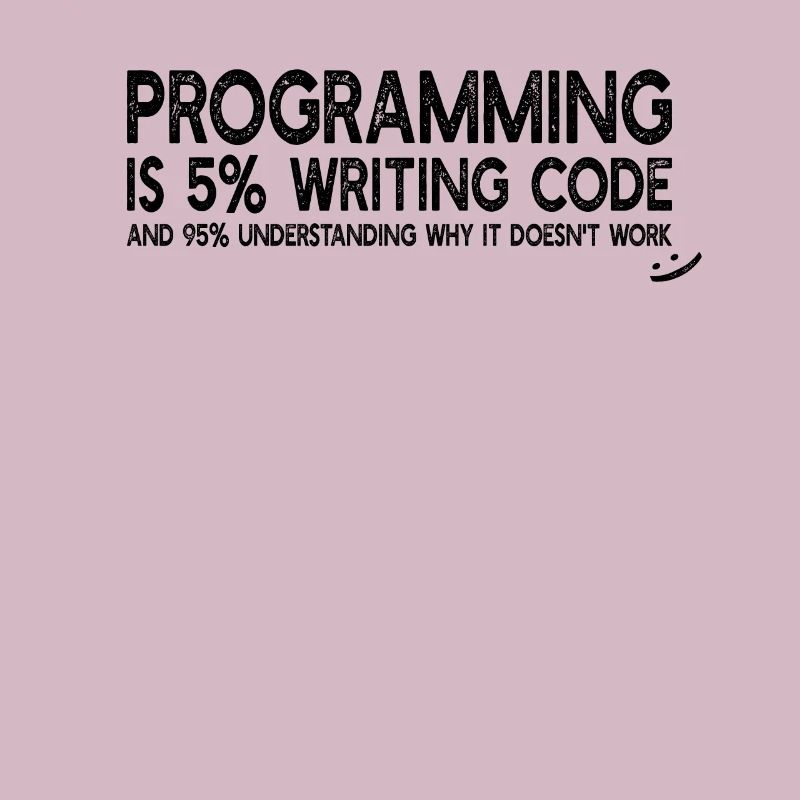 Programming is 5% writing code - Computer Coding