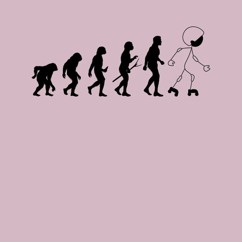 Funny Roller Skating Evolution