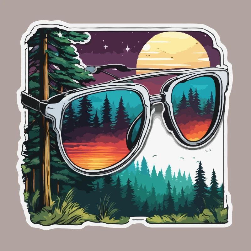 Lunettes de soleil / Reflection / Forest / Reflection