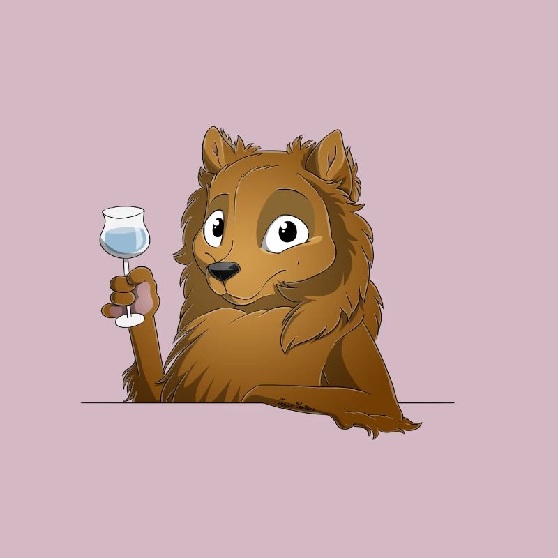 Trinkender oder treibender Spitz