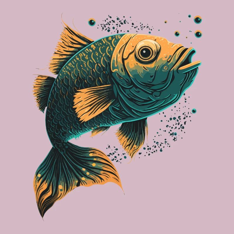Fischfächer Illustration