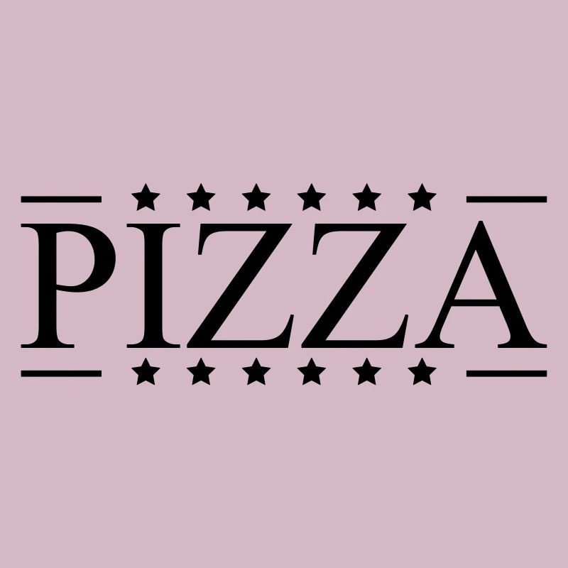 conception de logo étoiles de pizza préférée de no