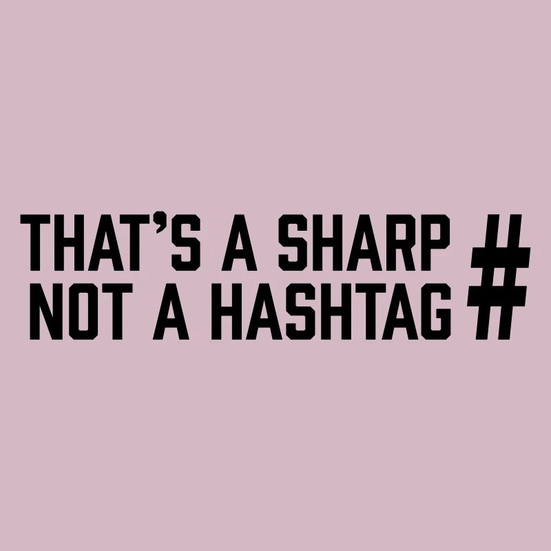 Sharp vs Hashtag