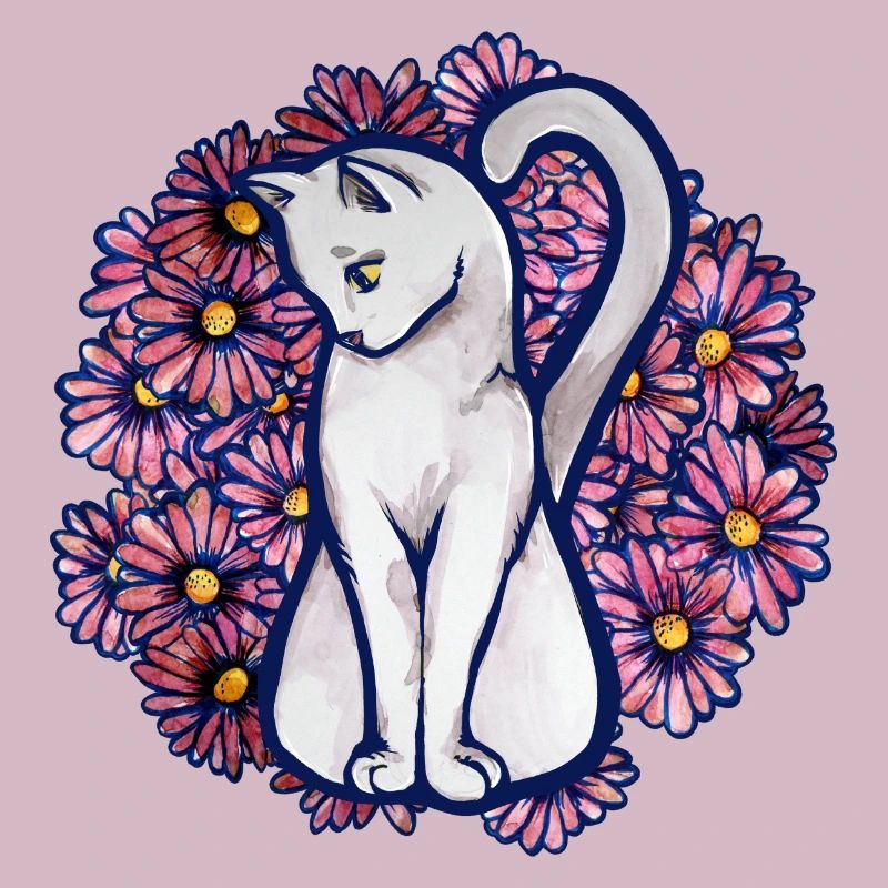 Blume Gänseblümchen Katze