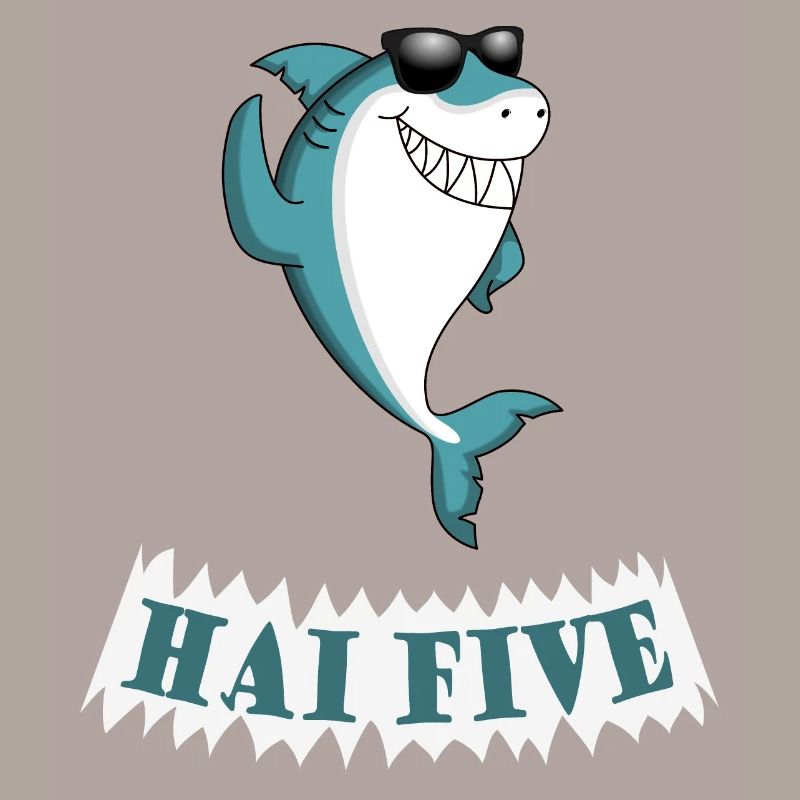 Haifisch High Five oder in dem Fall: HAI FIVE!