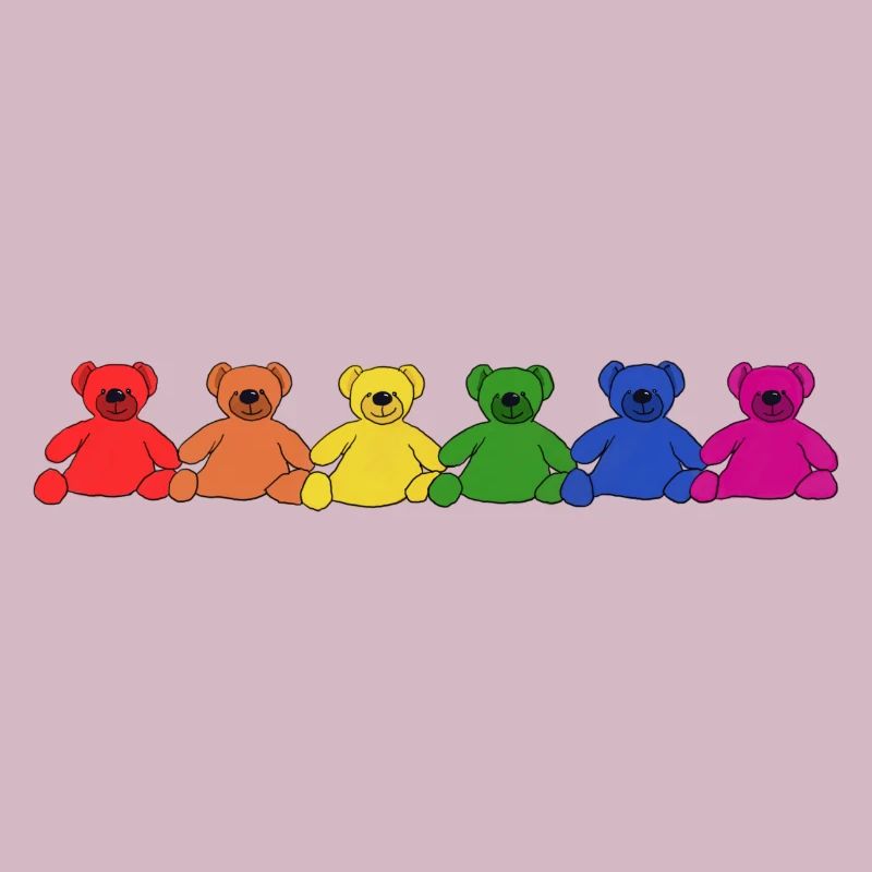 Regenbogen Teddys