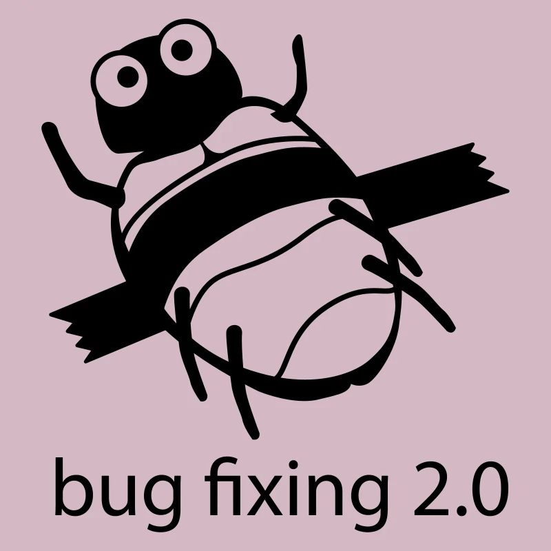 bug fixing einfarbig