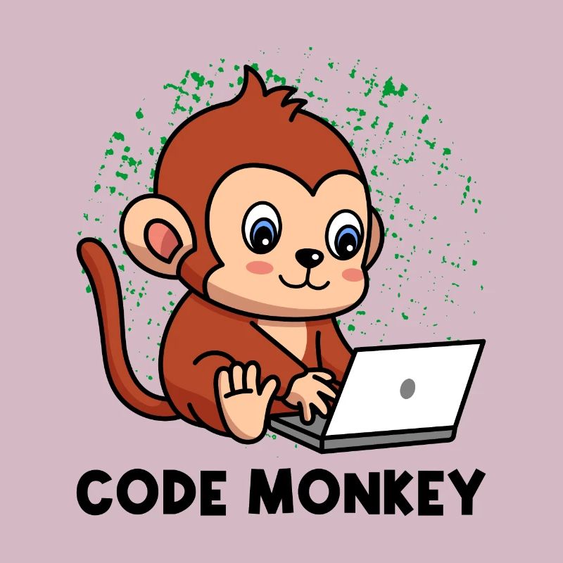 Code Monkey Programming Coder Computer Geek Develo