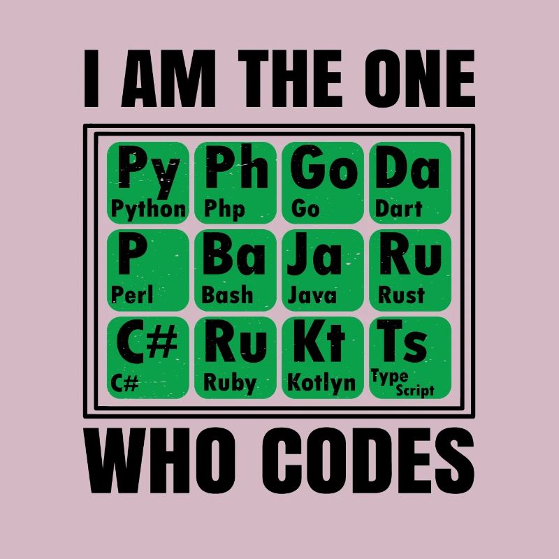 I Am The One Who Codes Programming Programmer Nerd