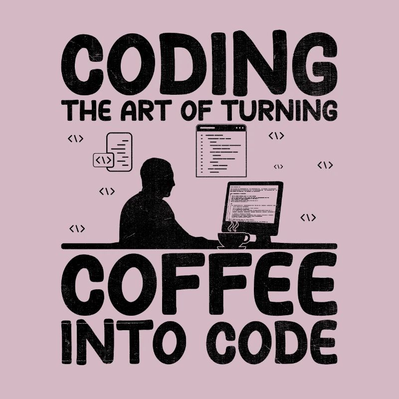 Kaffee-Codierung Programmierer Programmierer Entwickler Nerd Coff
