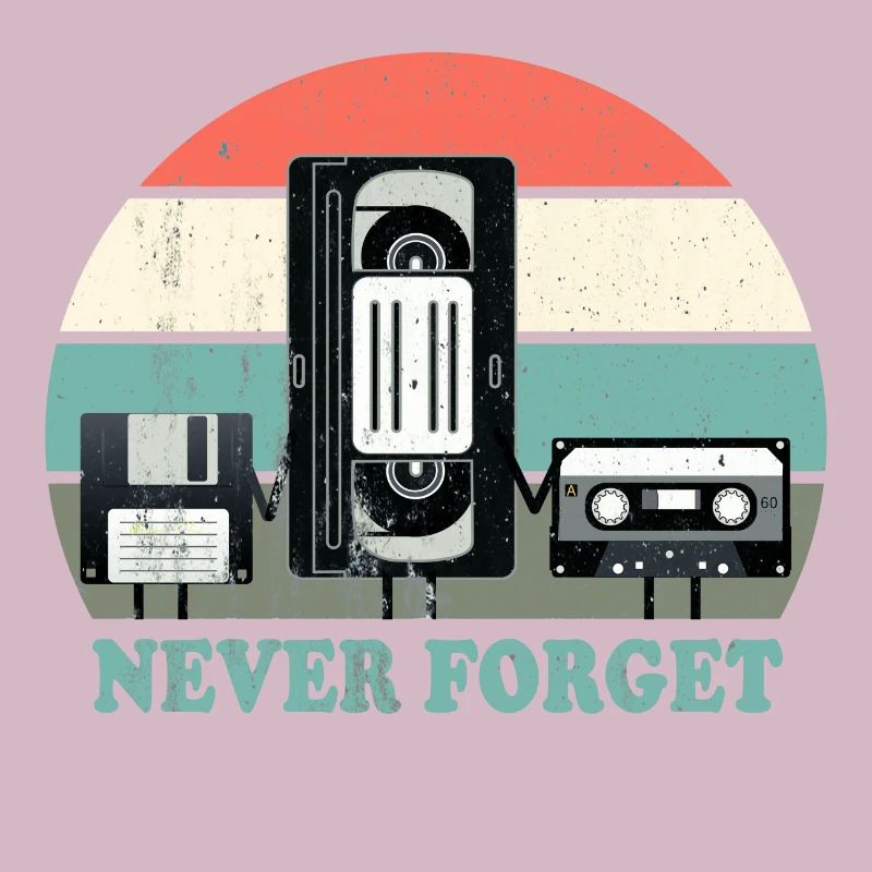 Never Forget-VHS, Cassette, Floppy Disc-Old School