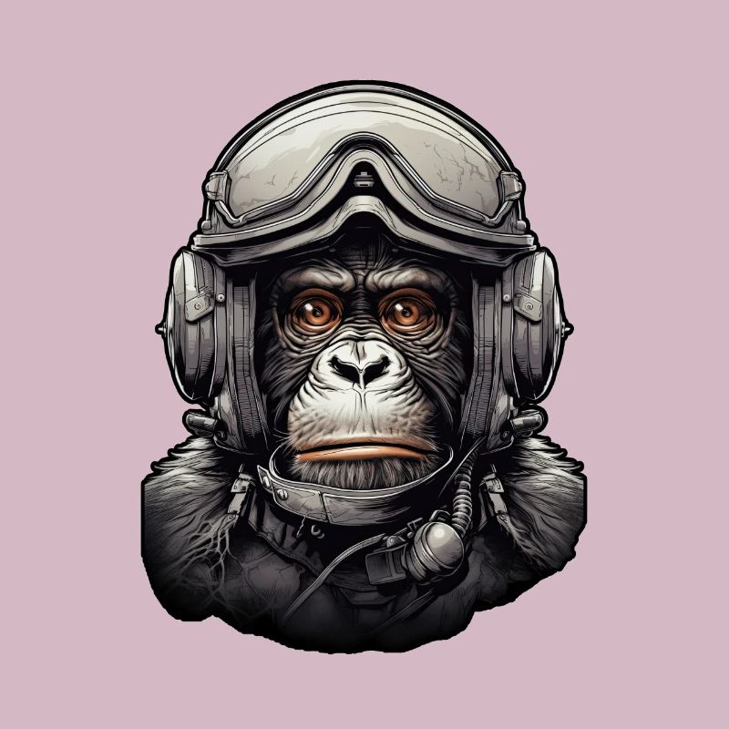 Pilot Monkey Digitale Kunst