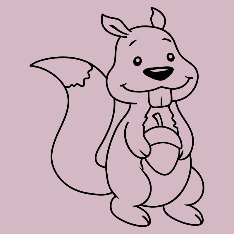 Nuss Comic Eichhörnchen