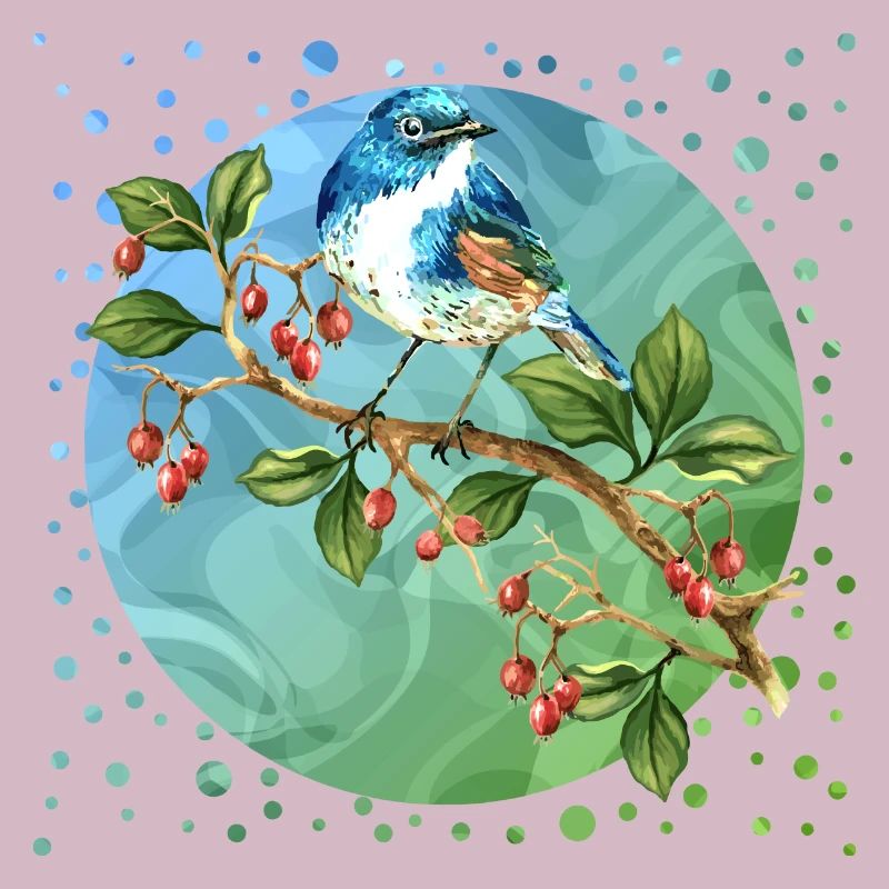 Bunter Vogel