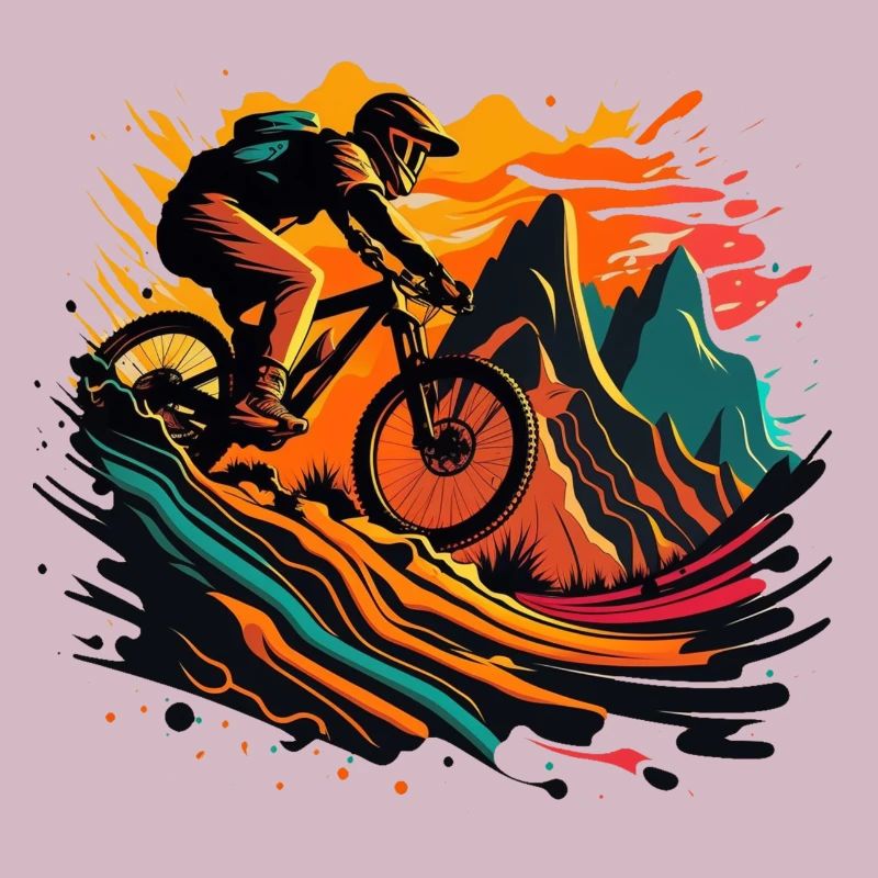 Mountainbiking.