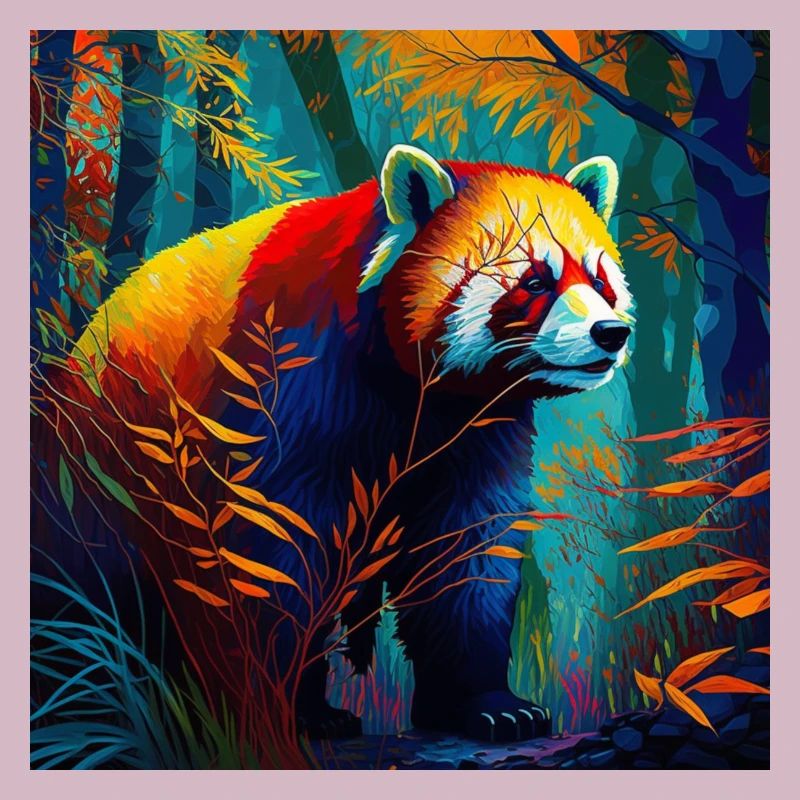 Panda roux mignon
