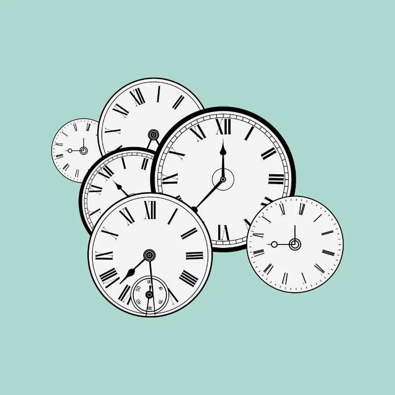 Wall clock retro