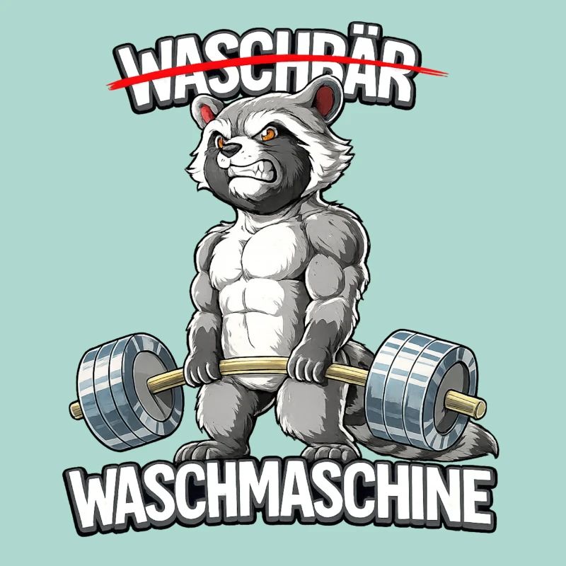Waschbär Waschmaschine