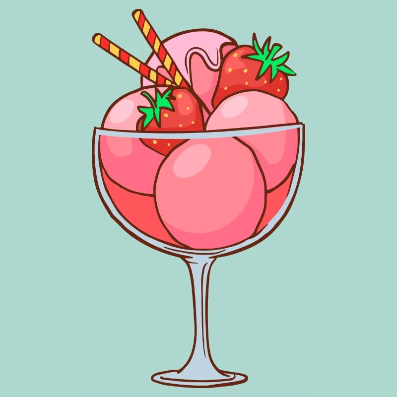 Eis Speiseeis Eiskrem Eiscreme Kugeleis Eisbecher