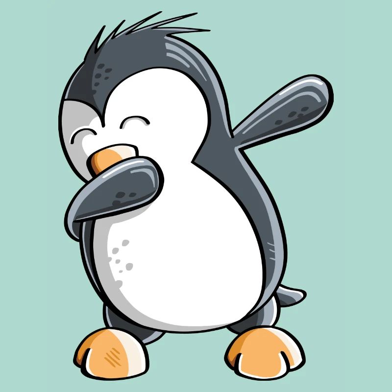 Dab Dance Pinguin - Dabbing - Fun Comic - Geschenk