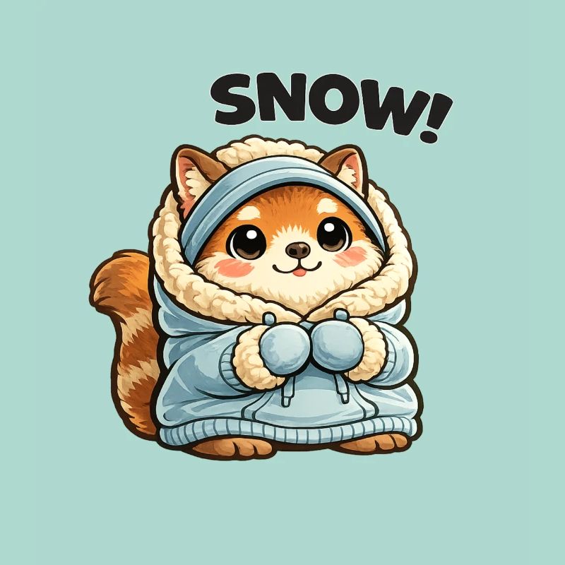 Fuchs im Winterpullover