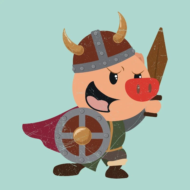 Wikinger Lustige Wikinger Schwein Geschenkidee