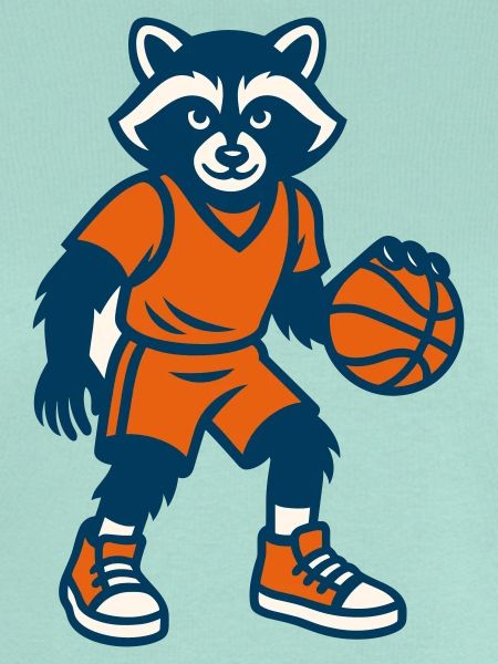 Basketball Waschbär
