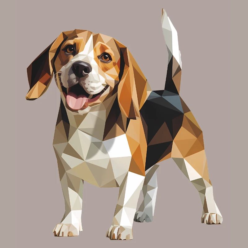 Beagle - Cool Low Poly Logo