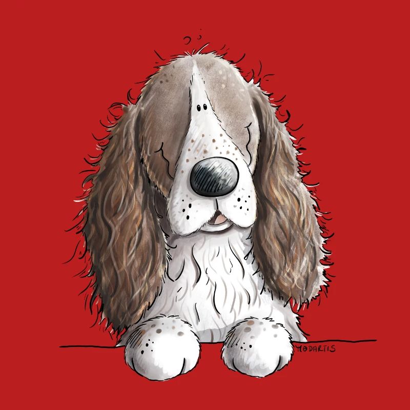 Englischer Springer Spaniel I Comic Hund Geschenk