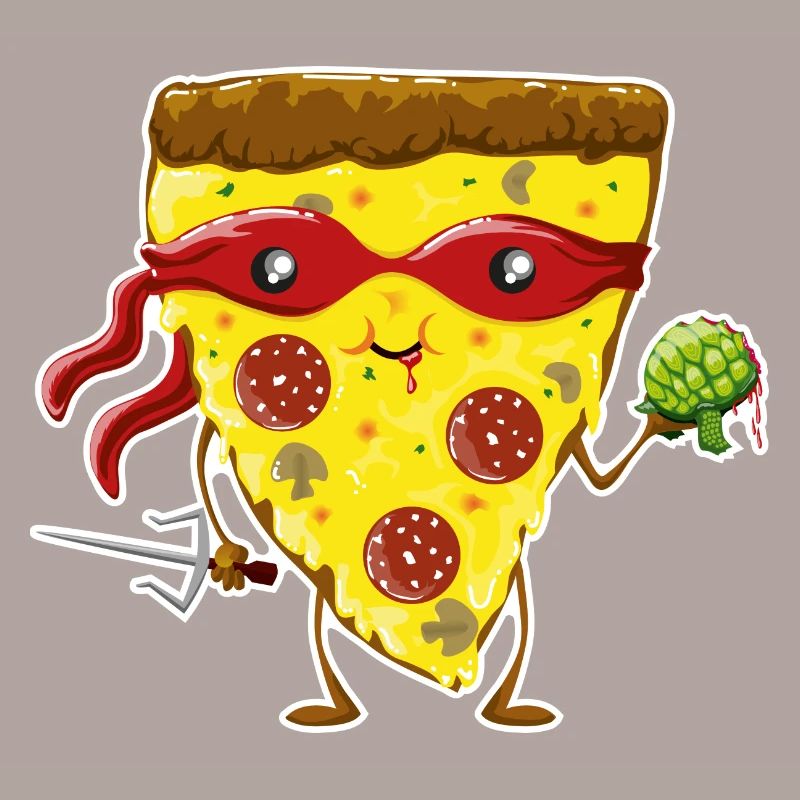 Ninja Pizza eats turtle