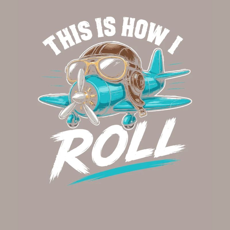 Propellerflugzeug Roll Spruch