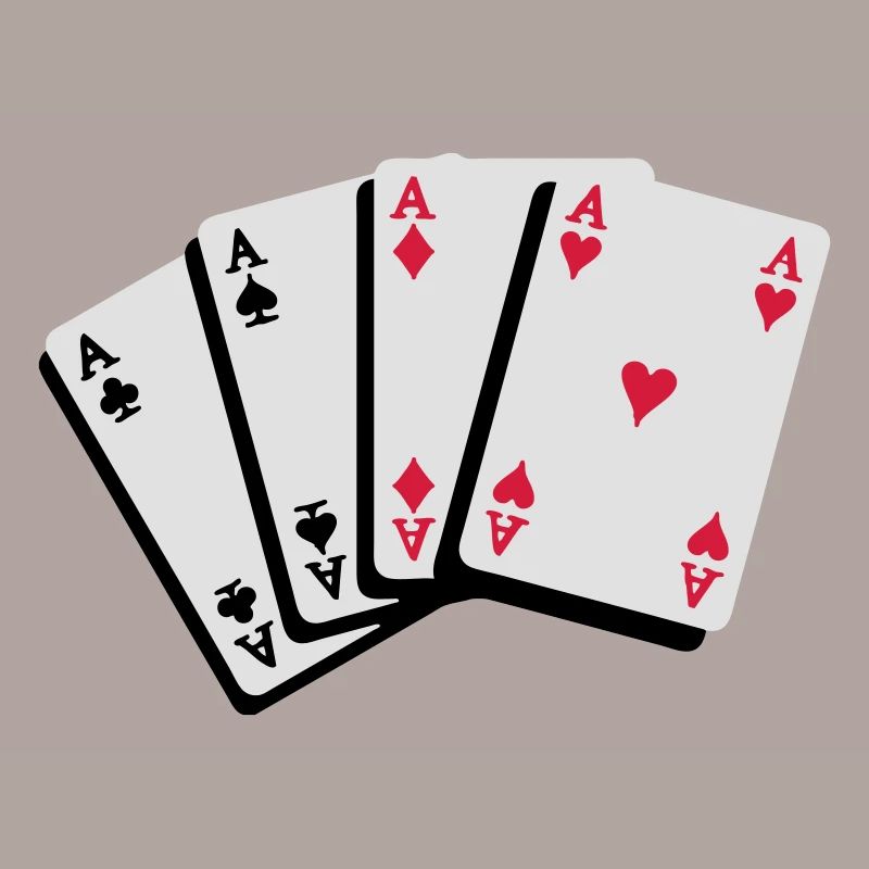 Poker Kartenfächer Asse