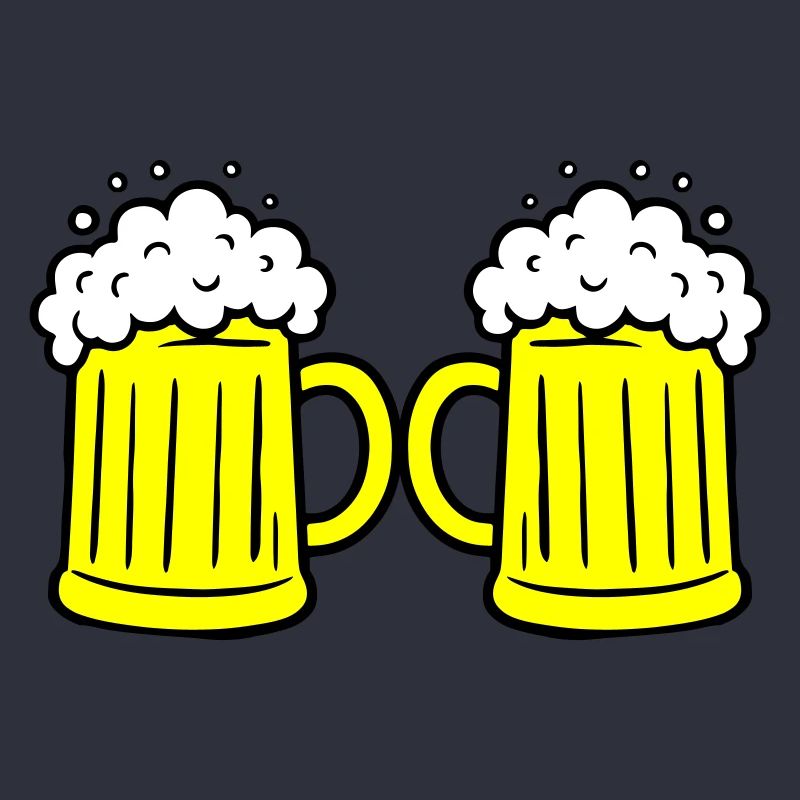 Bierglas Anstoßen