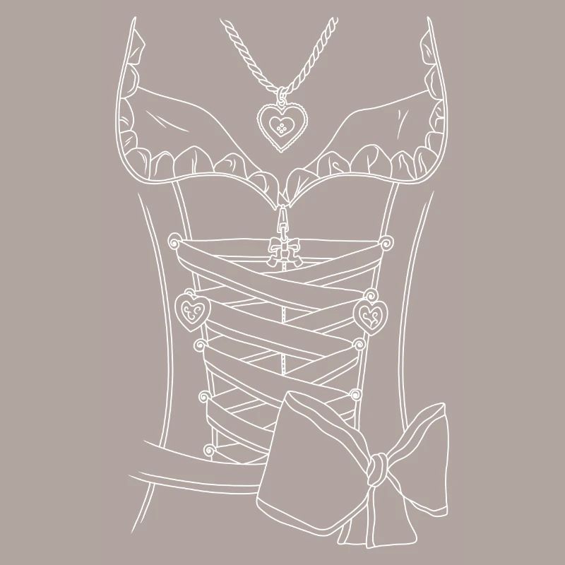 Dirndl - blanc