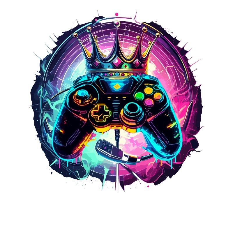 Gaming Controller mit Headset und Krone