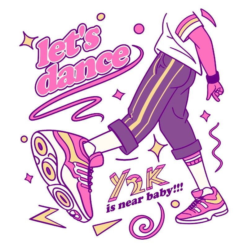 Y2K Dance Vibe Sneaker Kunst