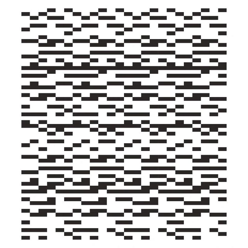 Noir Stripe pixeliges Glitch Grid