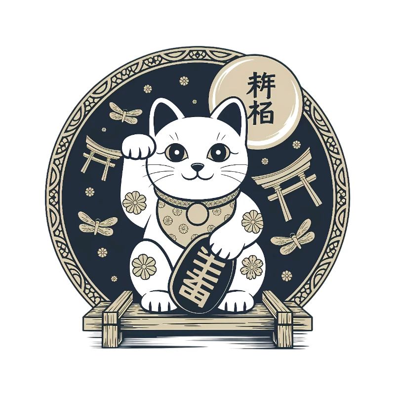 Maneki Neko Nachtmedaillon
