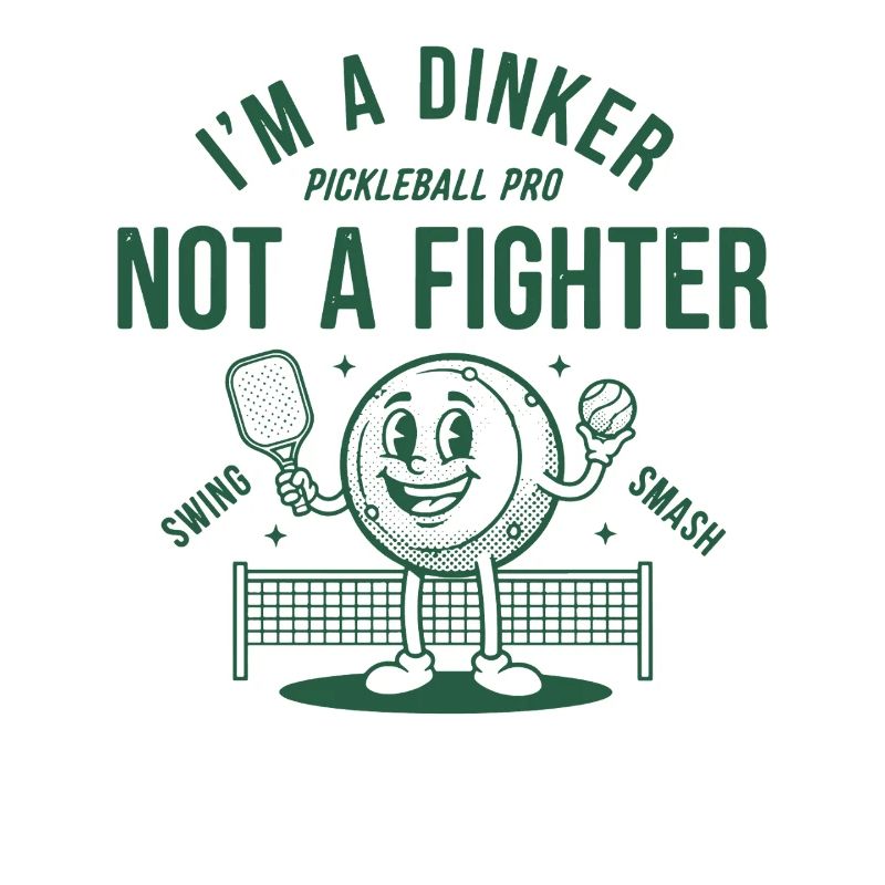 Pickleball, ich bin ein Dinker, kein Kämpfer-Profi, witzig