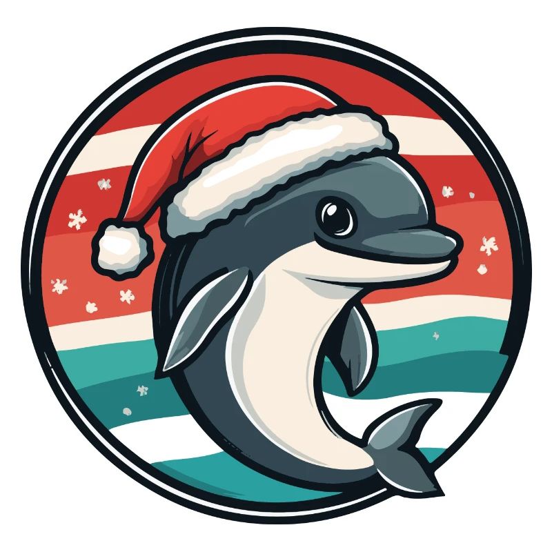 Delfin Weihnachten X-Mas
