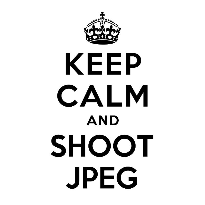 KEEP CALM SHOOT JPEG (black)