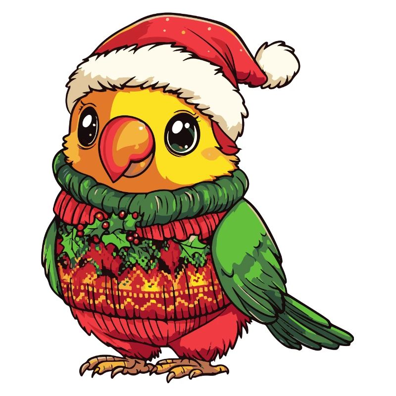 Papagai Weihnachten Comic