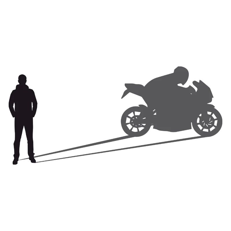 Schattenmotorrad