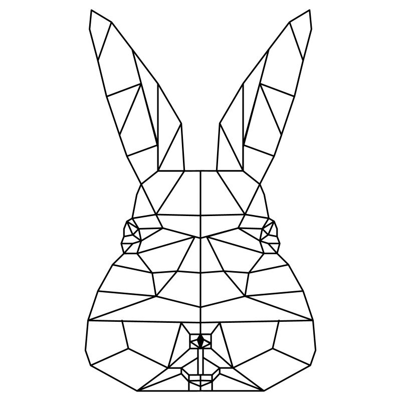 Polygone de lapin de Pâques
