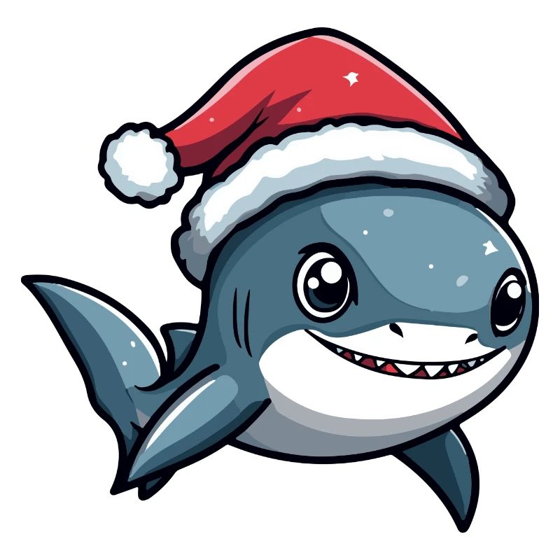 requin Noël mignon